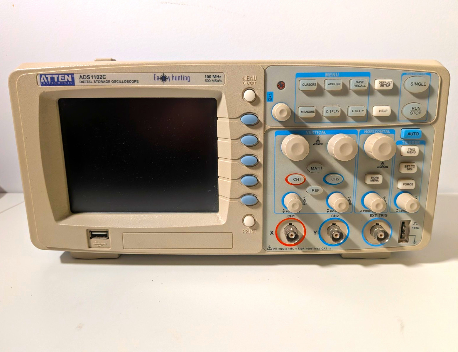 ATTEN ADS1102C 100MHz 500MSa/s 2-Ch Digital Oscilloscope W/ 2 Probes