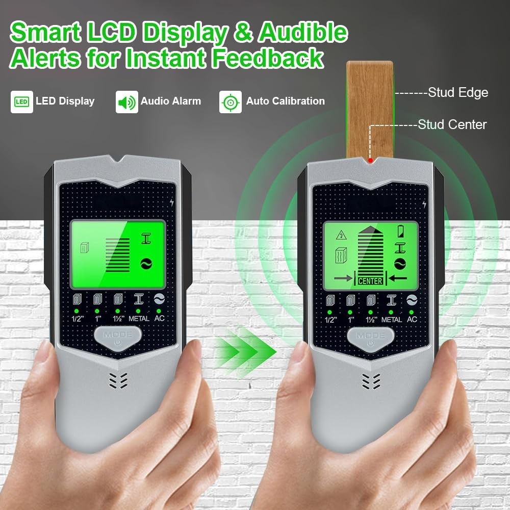 Wall Scanner Stud Finder - Deep Scanning, Multi-Mode Detection, Easy Use