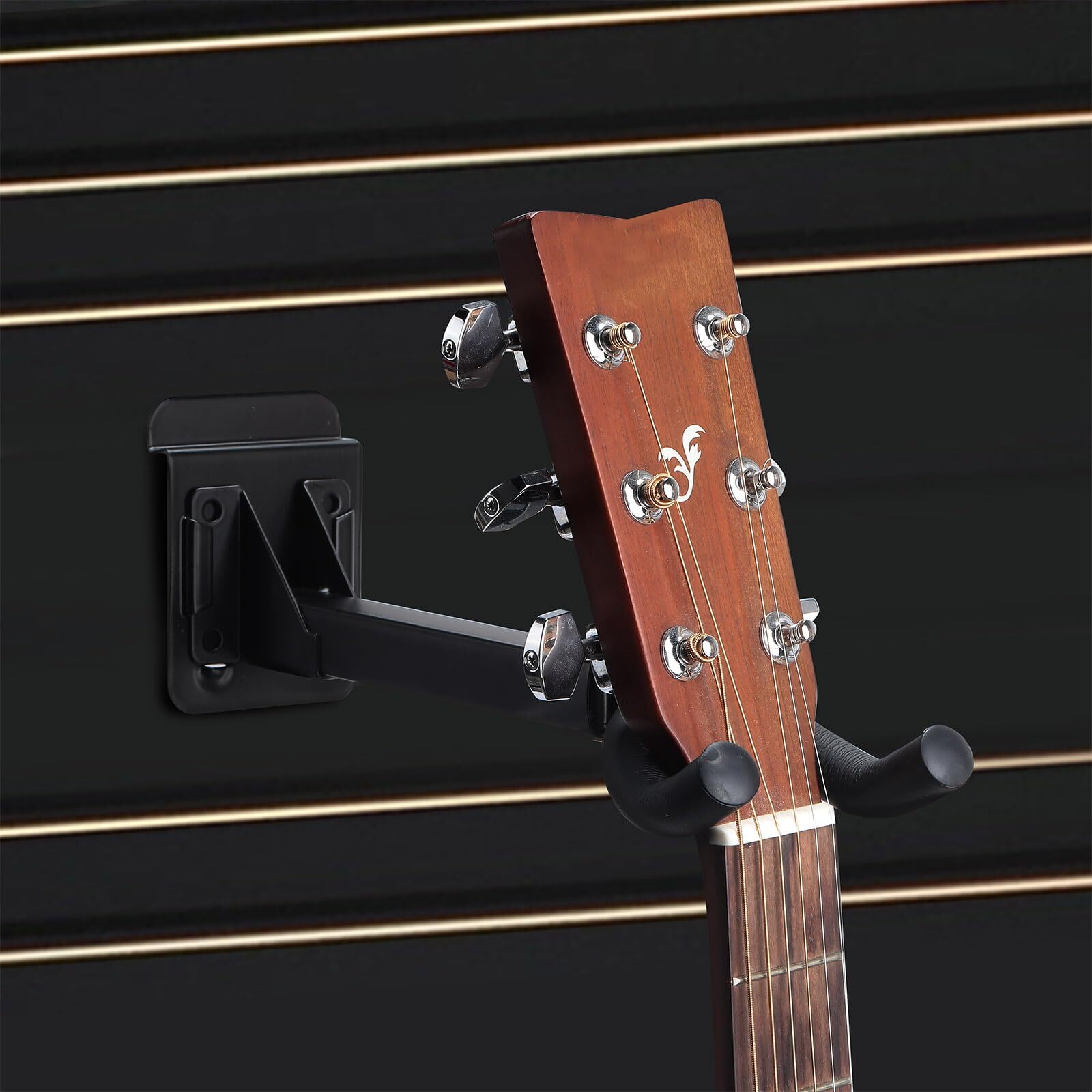 20 Pcs Guitar Hanger Wall Mount Guitar Hangers Hooks Holders with Slat Adapter