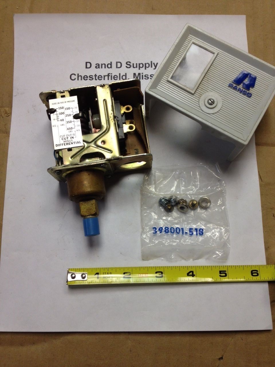 Ranco Hi-Pressure Switch, P-8-5727, No Box