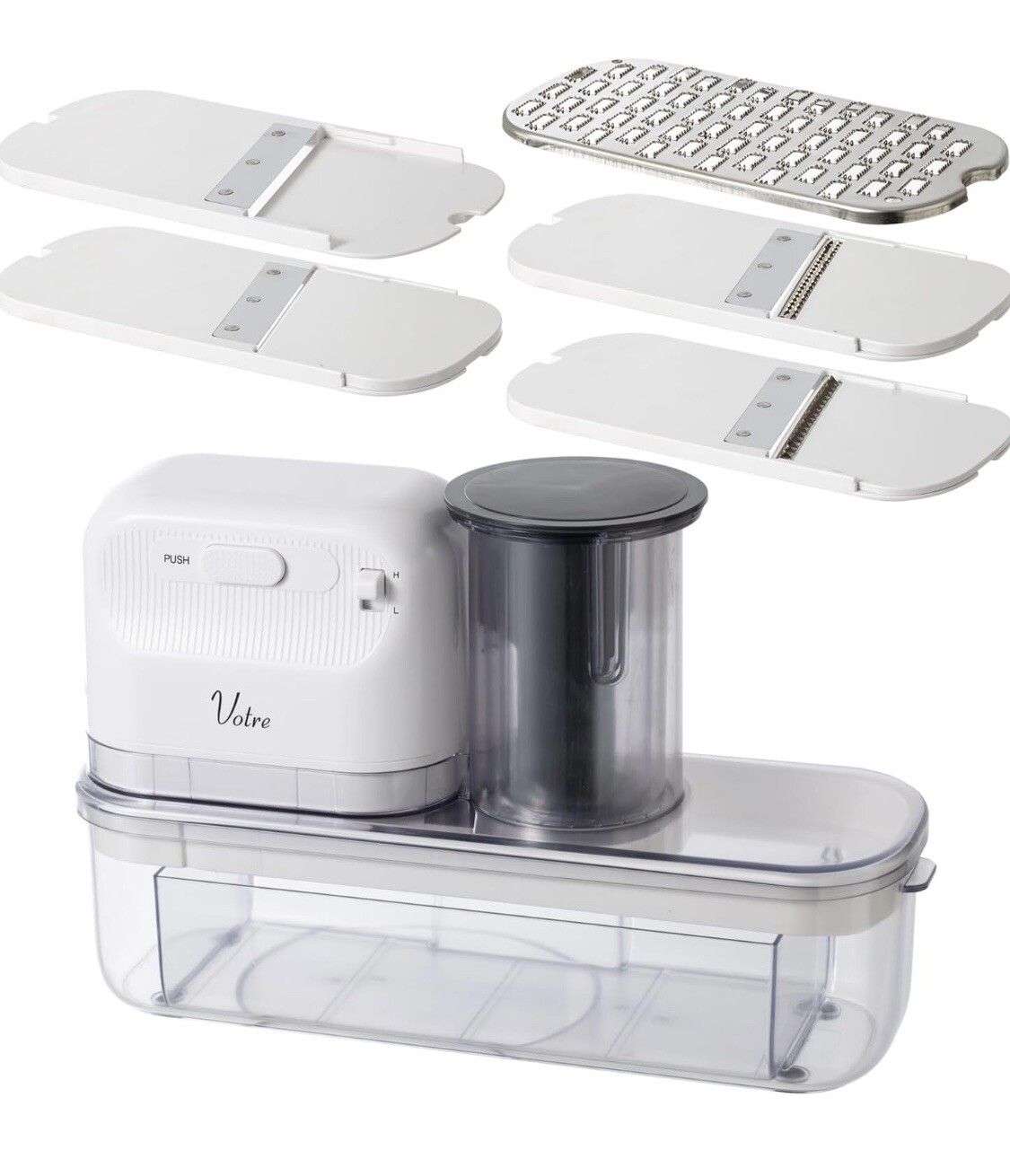 Yamazen Electric Slicer, Grater, Julienne Slicer YSLA-Q45(W) Japan AC100V