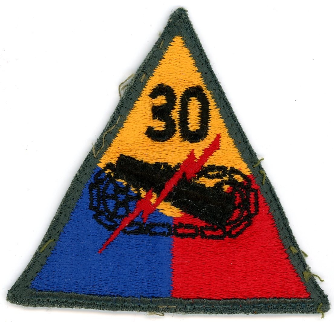 US Army Patch: 30th Armored Division Cut Edge
