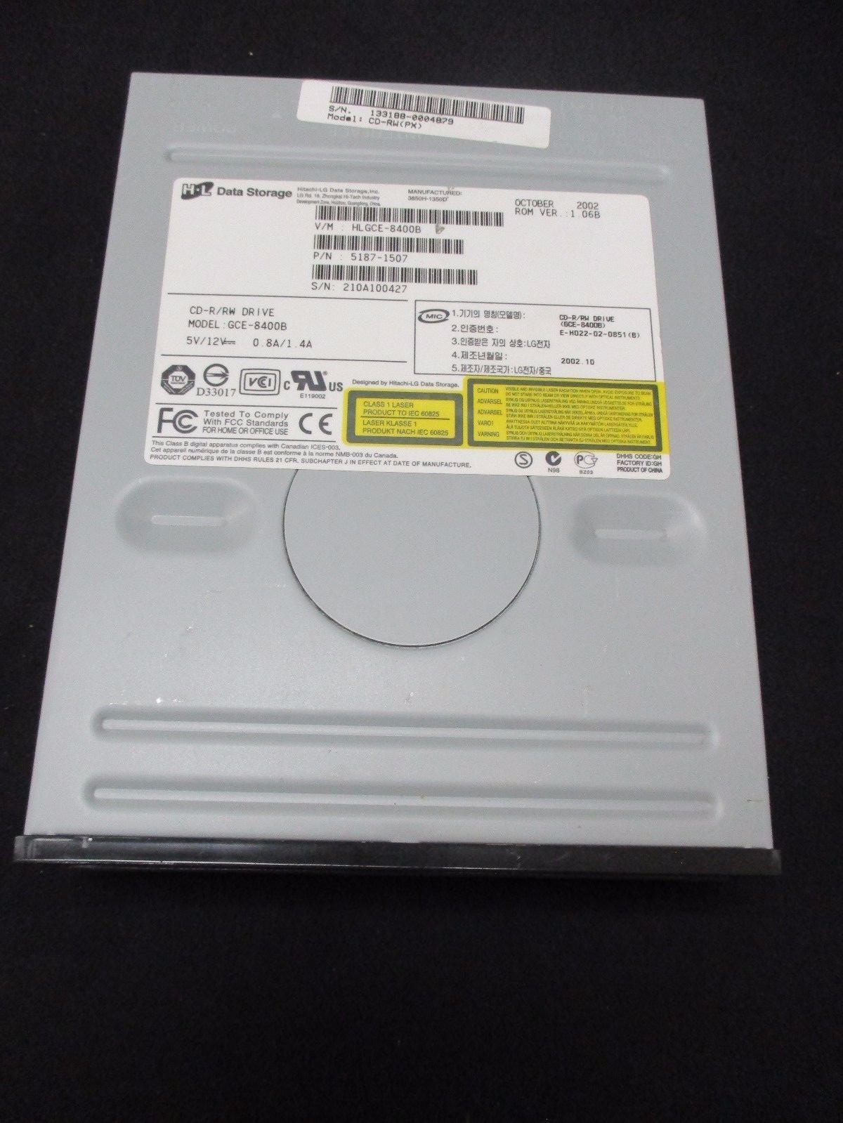 H-L Data Storage GCE-8400B Used CD-R/RW Drive