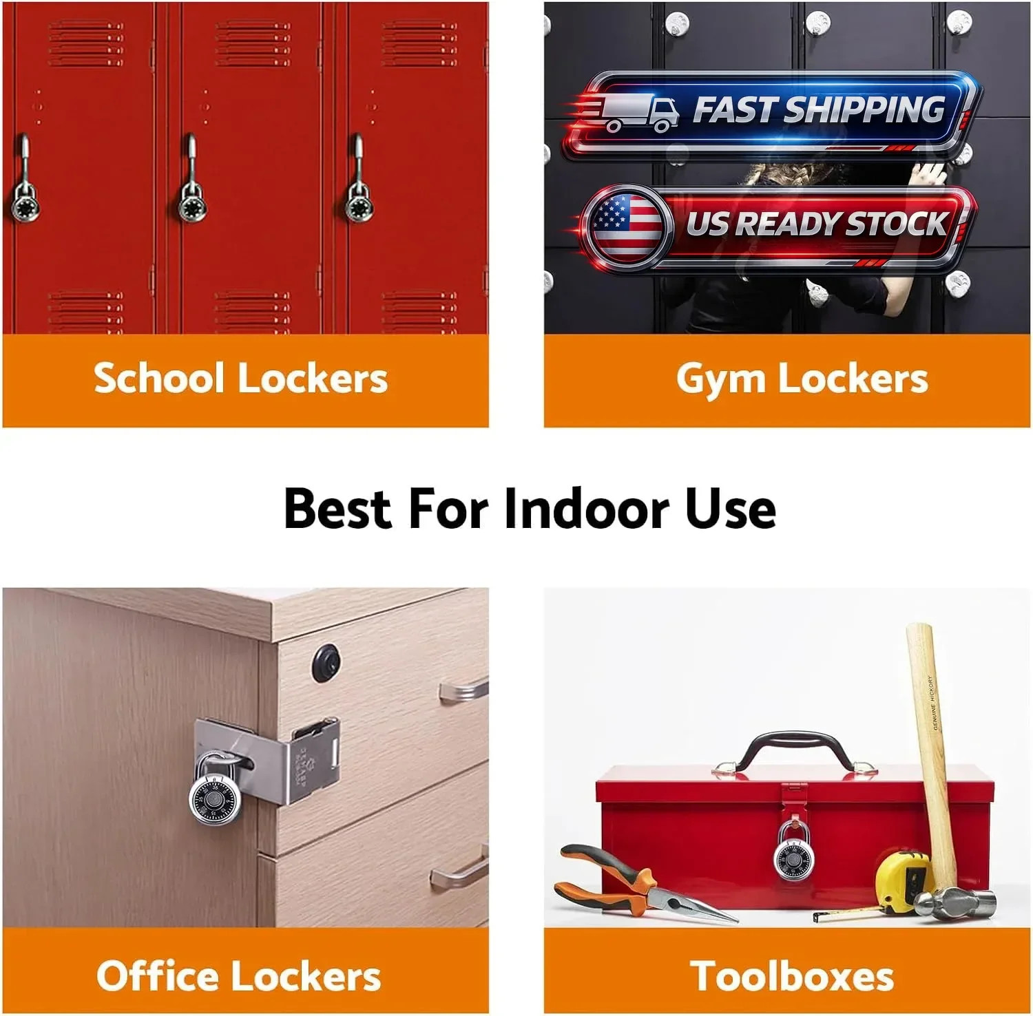 Combination Lock, Combination Lock for Locker, Locker Lock & Gym Locker Lock ...