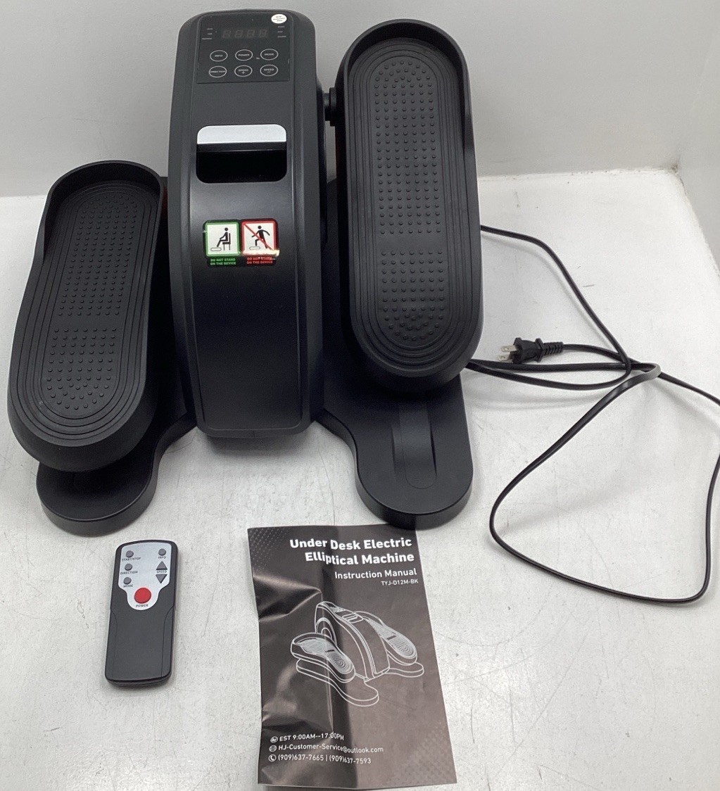 CONCETTA Under Desk Elliptical Machine Ellipse Leg Exerciser W/ Remote-Assembled
