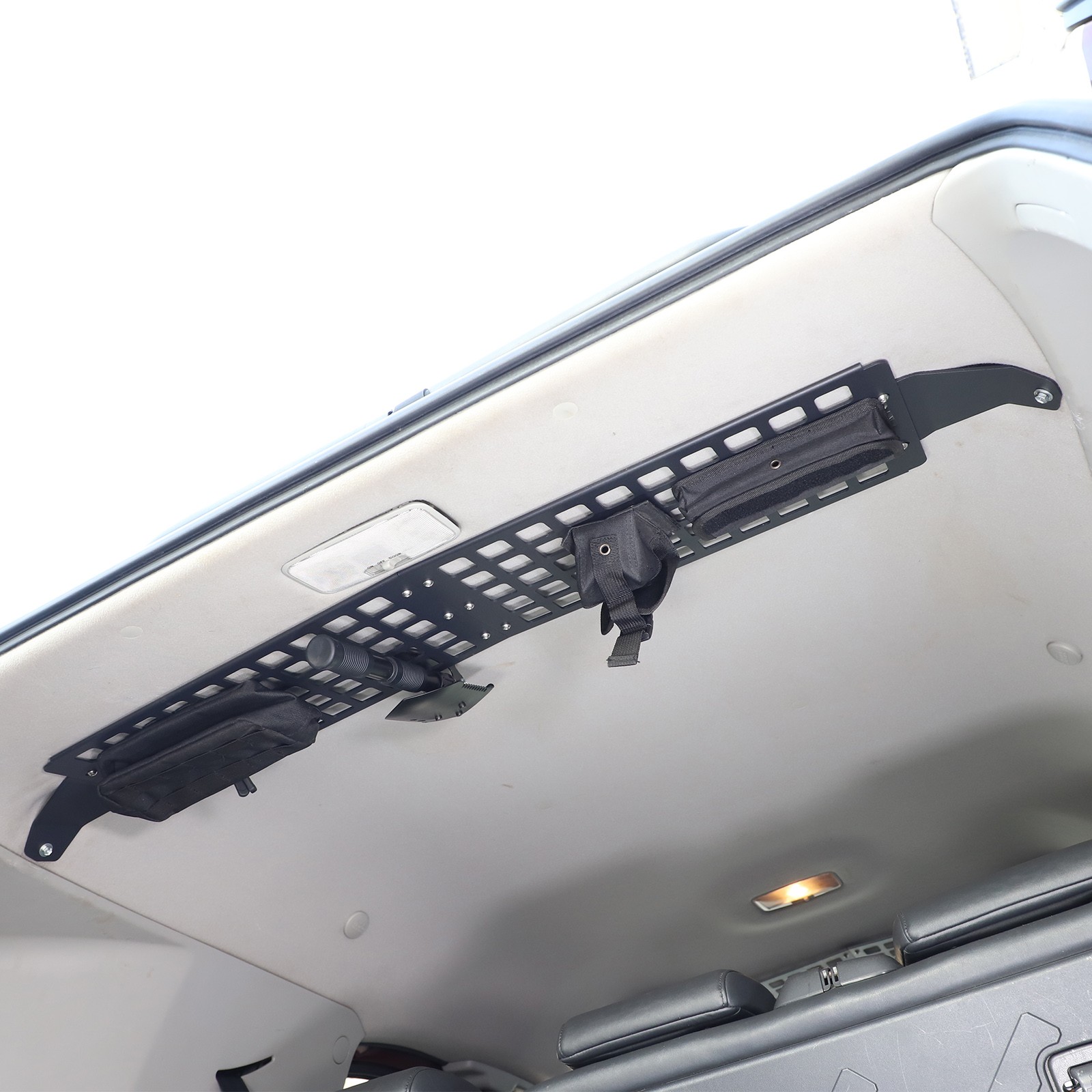 Fits Toyota FJ Cruiser 2007-2021 Front Roof Molle Storage Bag Bracket Alloy Rack