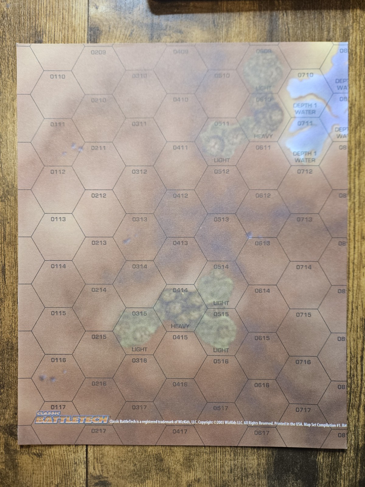 Classic Battletech 2003 Map Set Compilation #1 - 22 Total Maps (Missing Two) VG