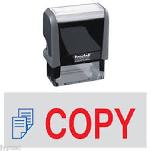 Trodat  4912 Self-Inking 2 Color COPY Stamp, 3/4 x 1-7/8" impression