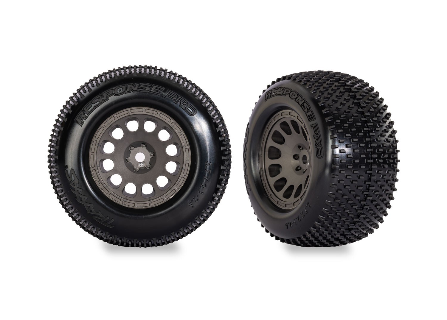 Traxxas Gray Mini XRT Wheels w/ Response Pro Tires (2) TRA10774-GRAY