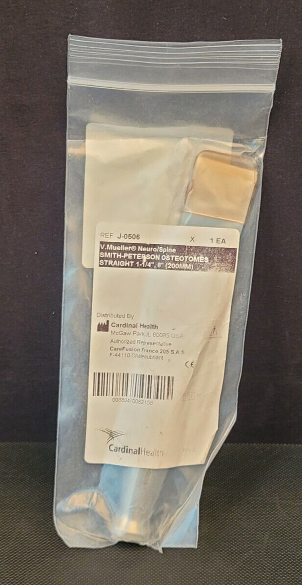 V. Mueller J-0506 Smith Peterson Osteotome Straight 1-1/4" 8"
