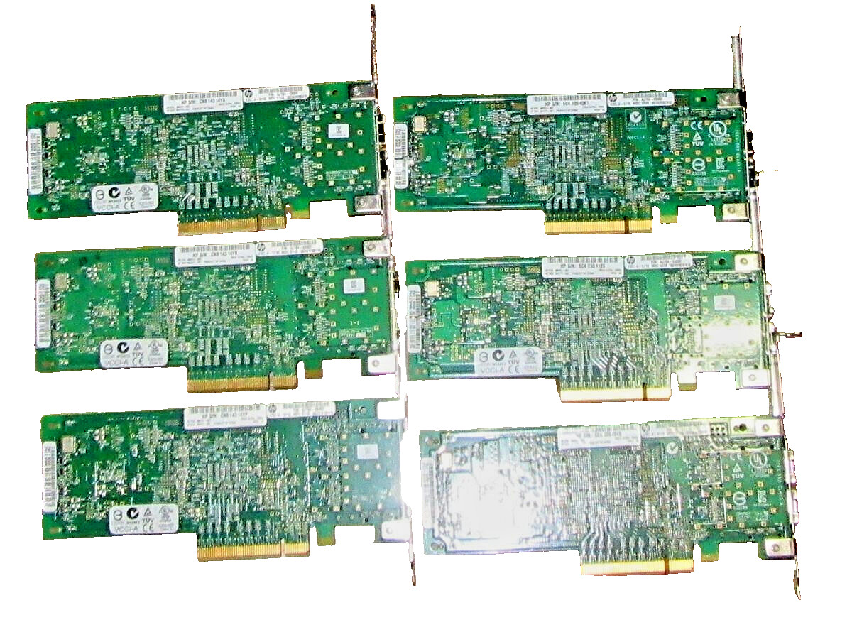 Lot of 6Pcs Genuine HP 489191-001 Qlogic QLE2562-HP 8Gb Dual Port PCIe HBA
