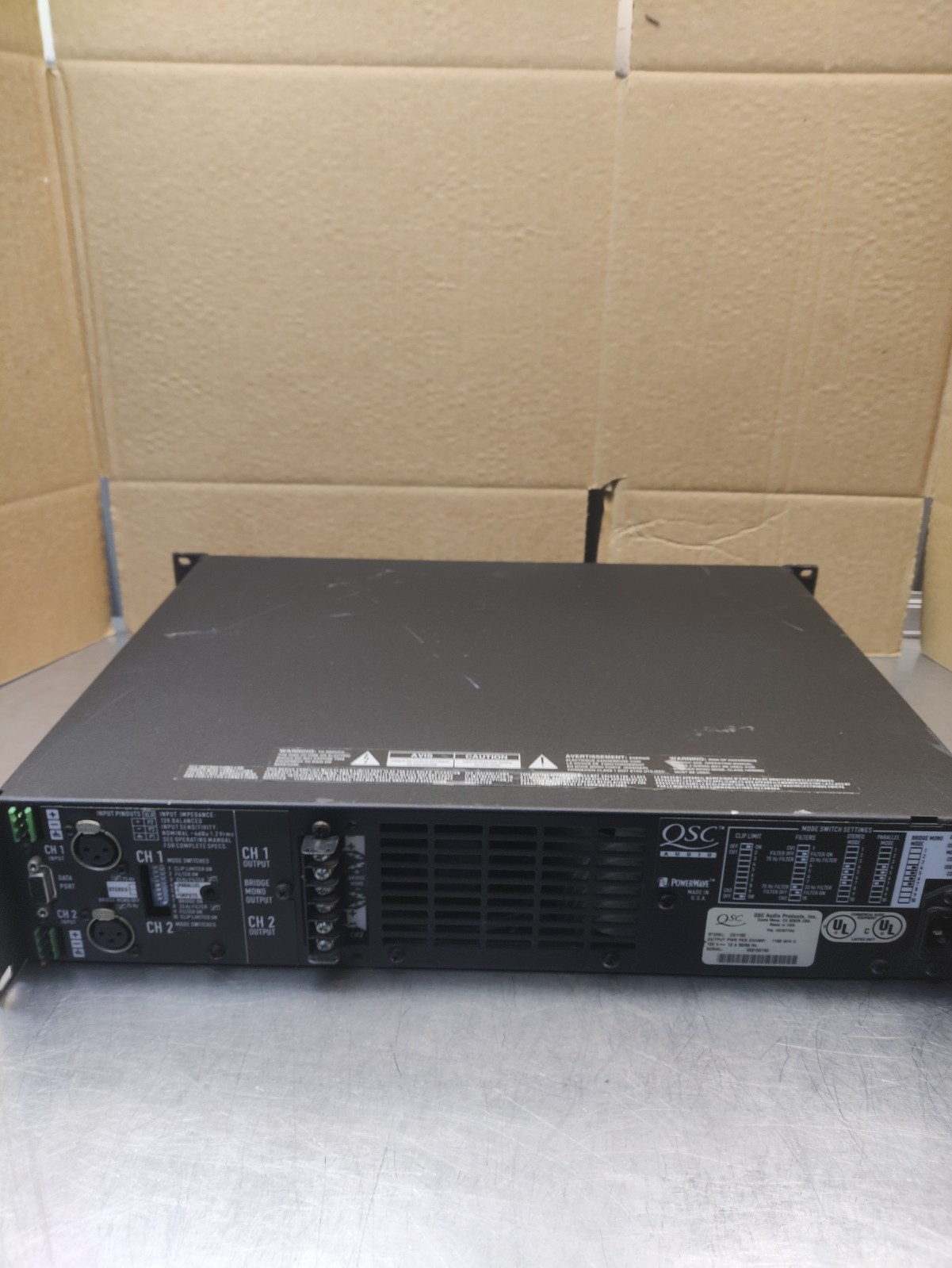 QSC CX1102 2-Channel Power Amplifier (Fully tested)