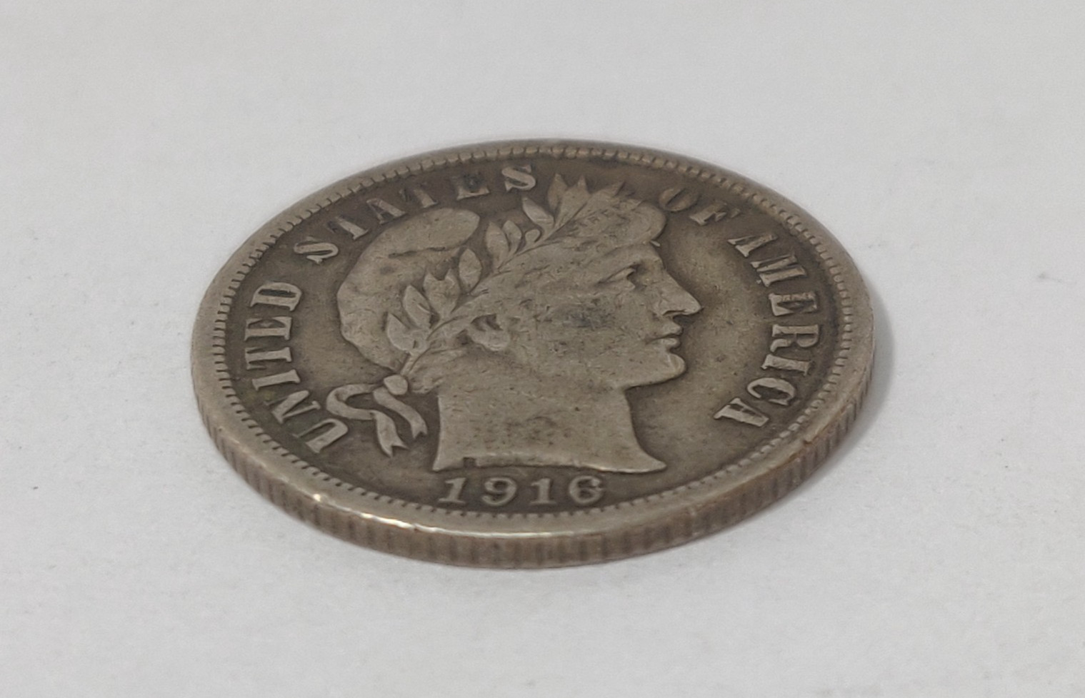 1916 BARBER DIME