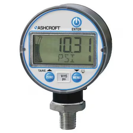 Ashcroft Dg2551n1nam02l100#- Digital Industrial Pressure Gauge, 0 To 100 Psi, 2