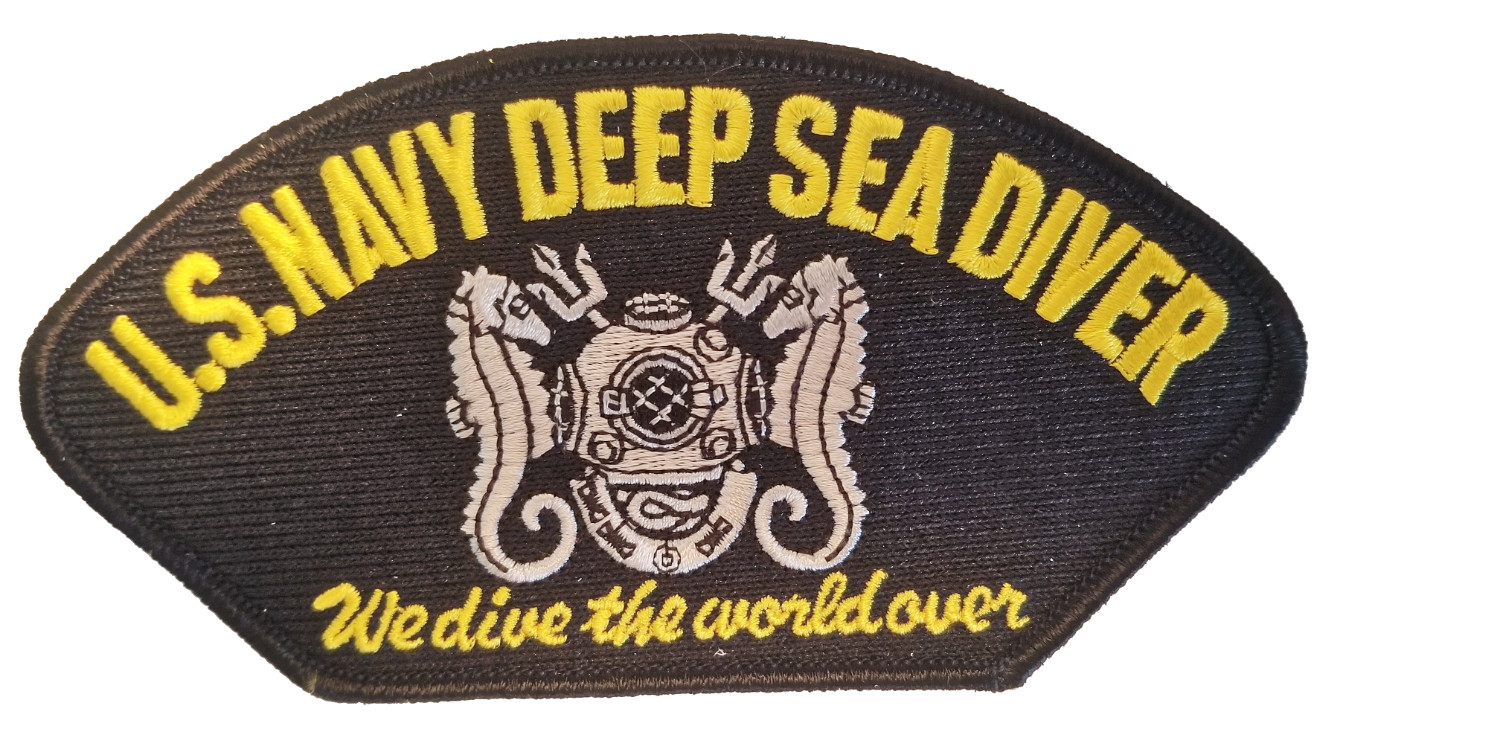 U.S. Navy DEEP SEA Diver - We Dive The World Over Ship Patch - Veteran Business