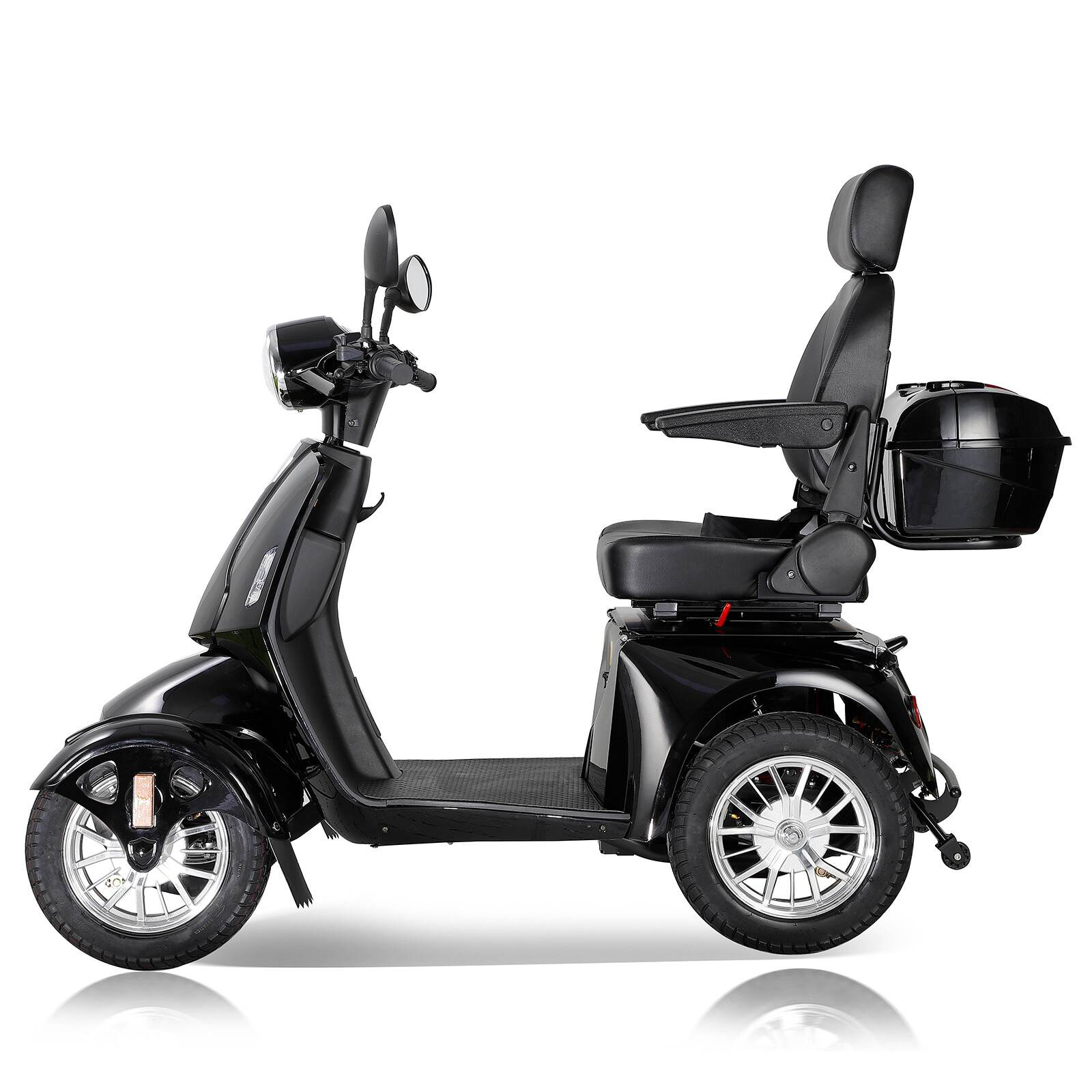 4 Wheels Mobility Scooter 800W Motor 60V 20Ah Battery Adult Senior Black