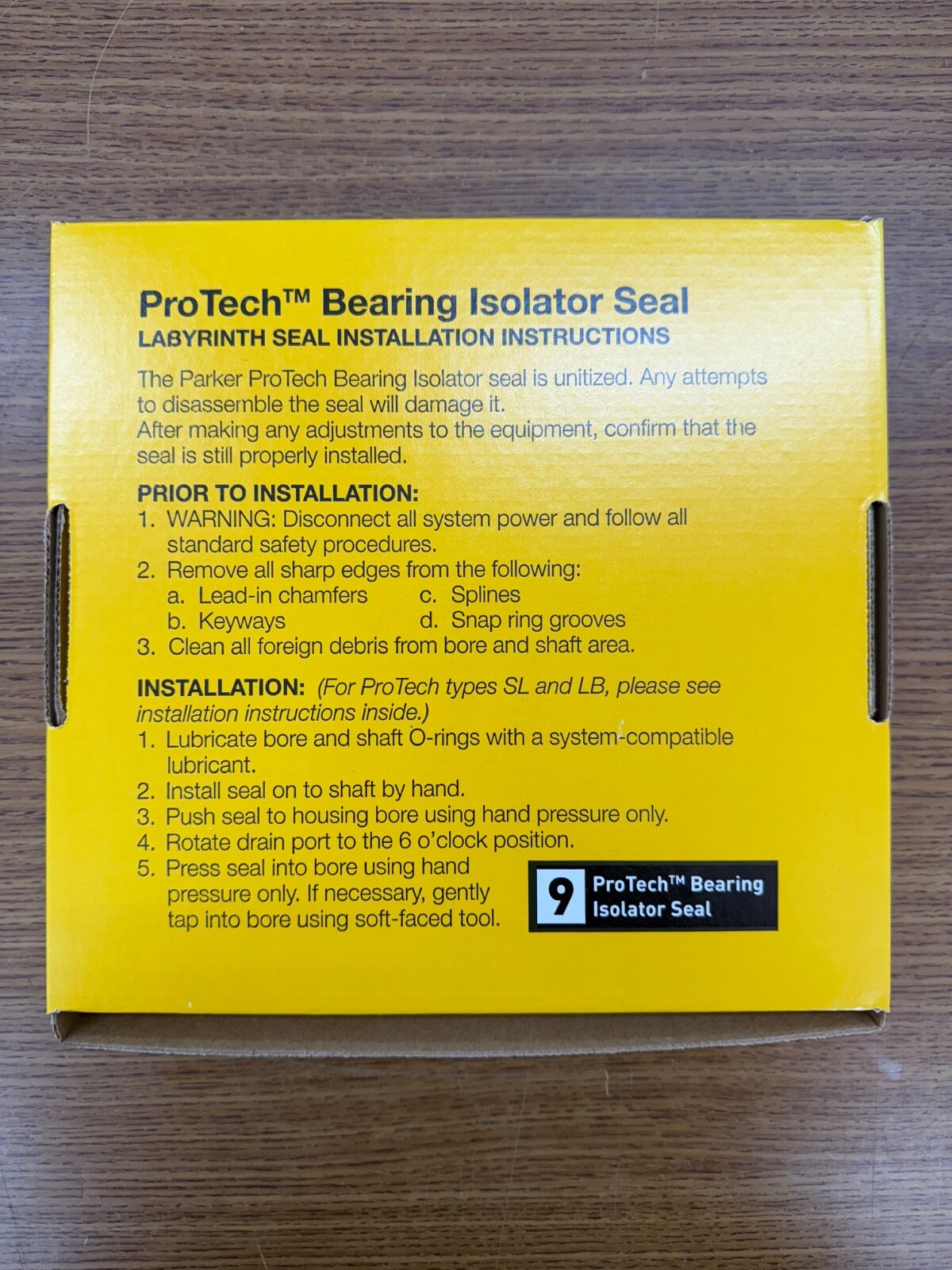 Protech Labyrinth Seal No. LBE-5938-7343-E92
