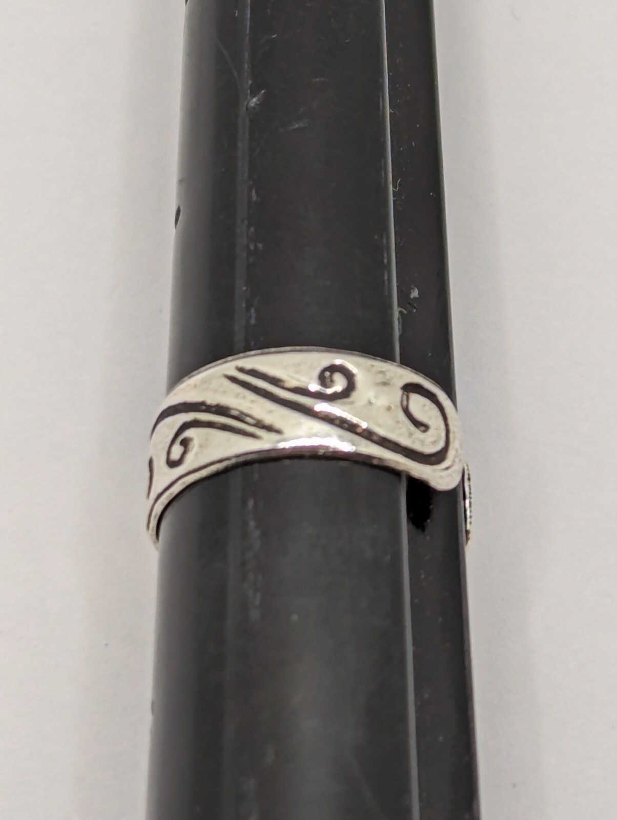 Sterling Silver Toe Ring. Whimsical Swirls Design. Adjustable Size. 925 Silver