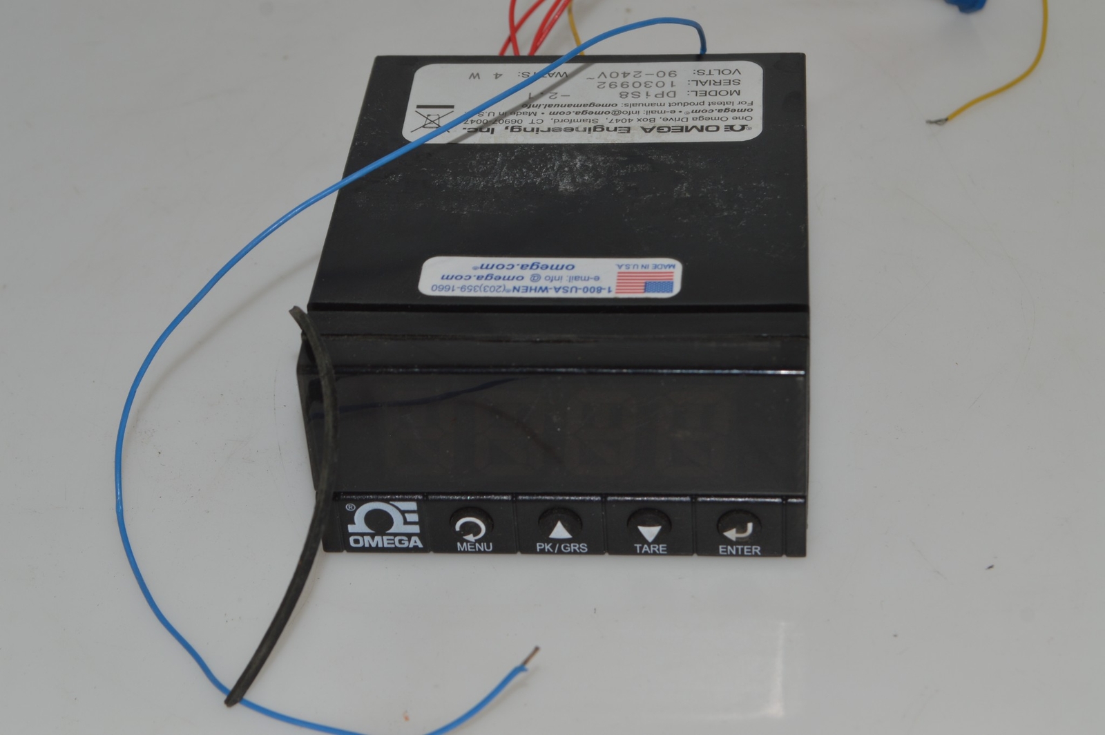 ^^ OMEGA ENGINEERING MODEL DPIS8 90-240V DIGITAL PANEL METER  (YMT87)