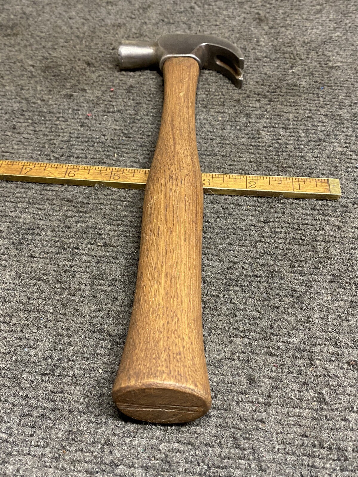Vintage 7 Oz English Pattern Curved Claw Hammer Unbranded