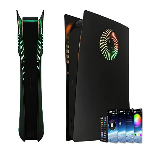 BLACK - DOBEWINGDELOU FACEPLATE RGB LIGHT STRIP PS5 DIGITAL EDITION NO COVER