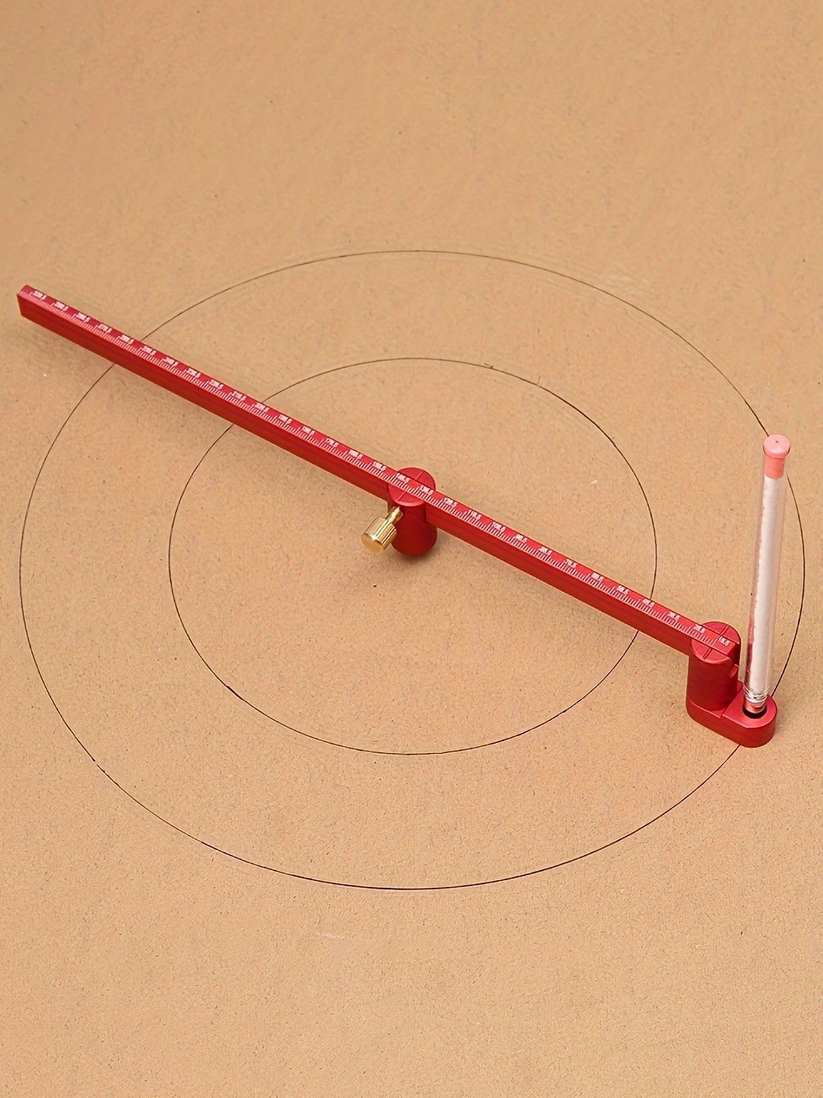 Woodworking Compass Scriber 300mm Fixed Point Marking Gauge Adjustable Circle CW