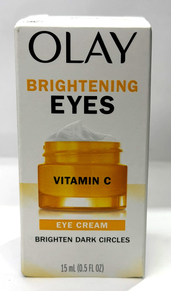 Olay Eye Cream Vitamin C Brightening Fragrance Free 0.5 oz Dark Circle Treatment