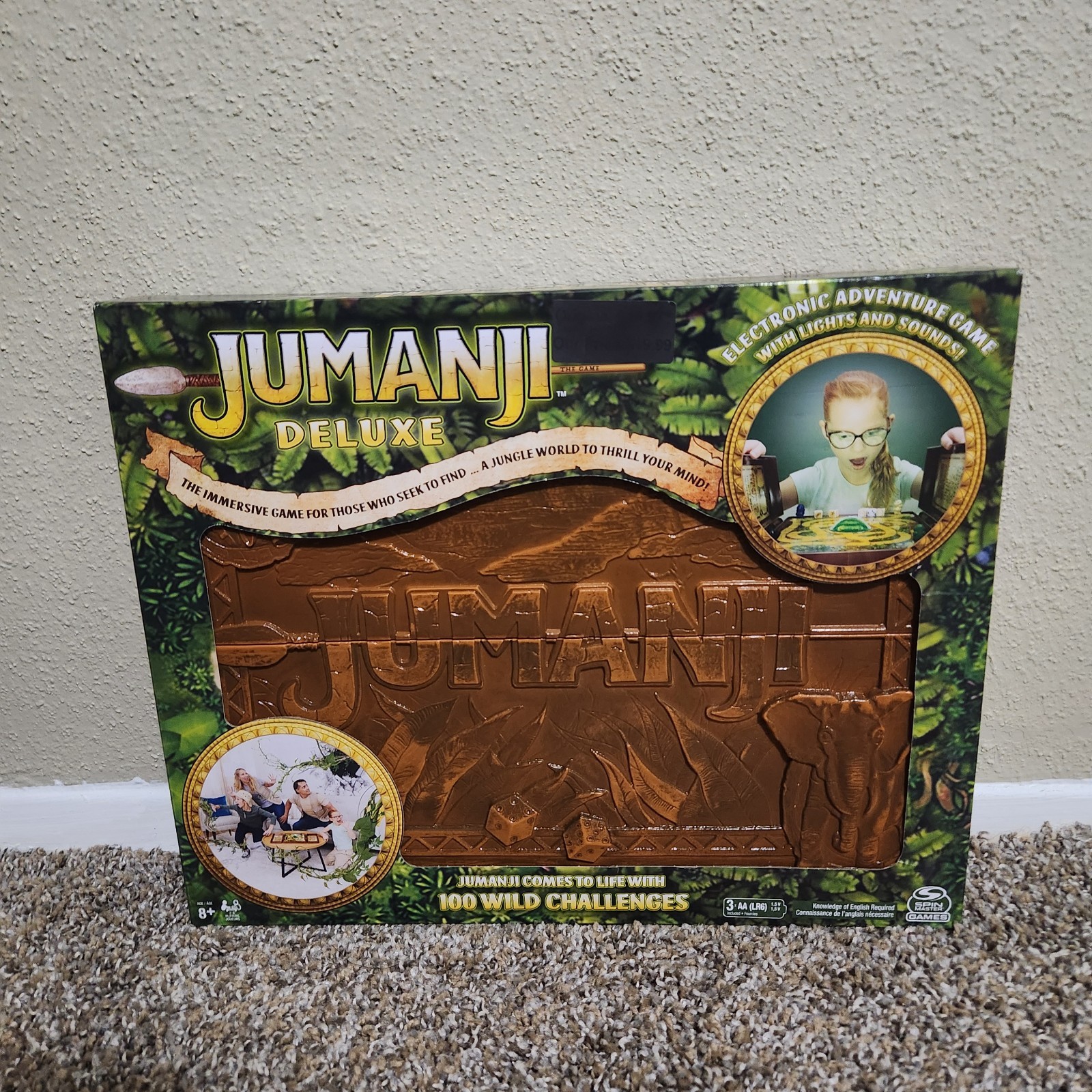Jumanji Deluxe Electronic Adventure Board Game Spin Master Sealed
