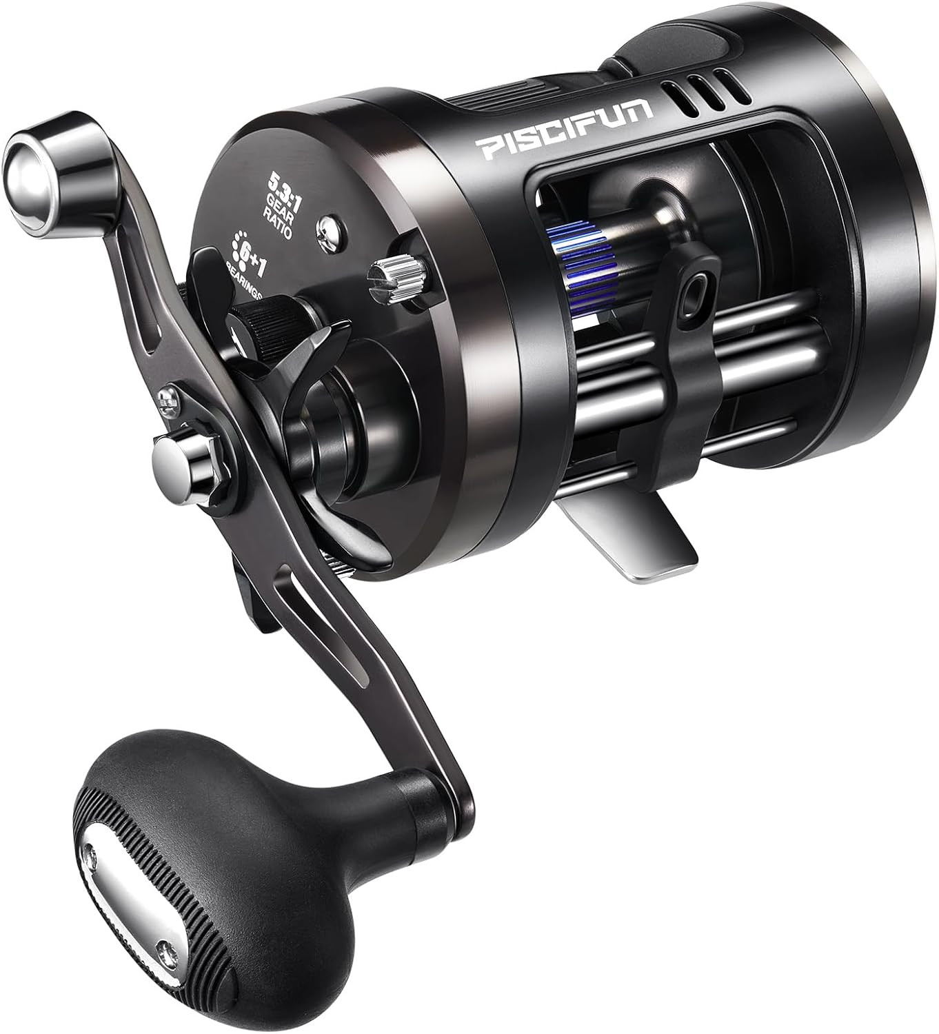 Piscifun Chaos Pro Baitcasting Fishing Reel, CNC Machined Aluminum Body round Ca