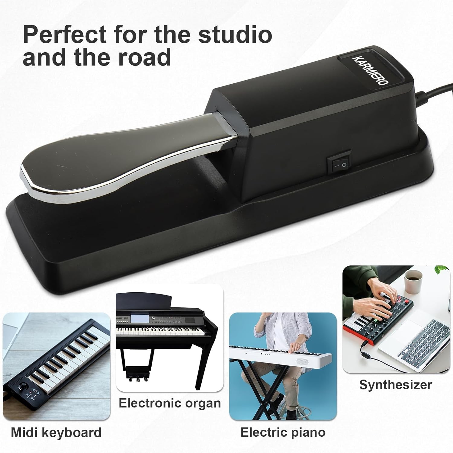 Sustain Pedal for Keyboard Universal, Premium Pedal, Piano for...