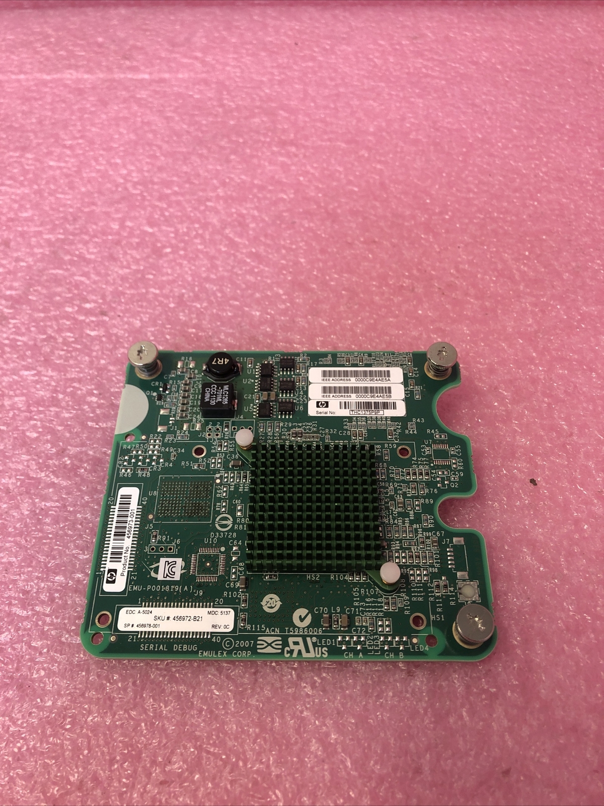 456978-001 HP emulex LPE1205 P A