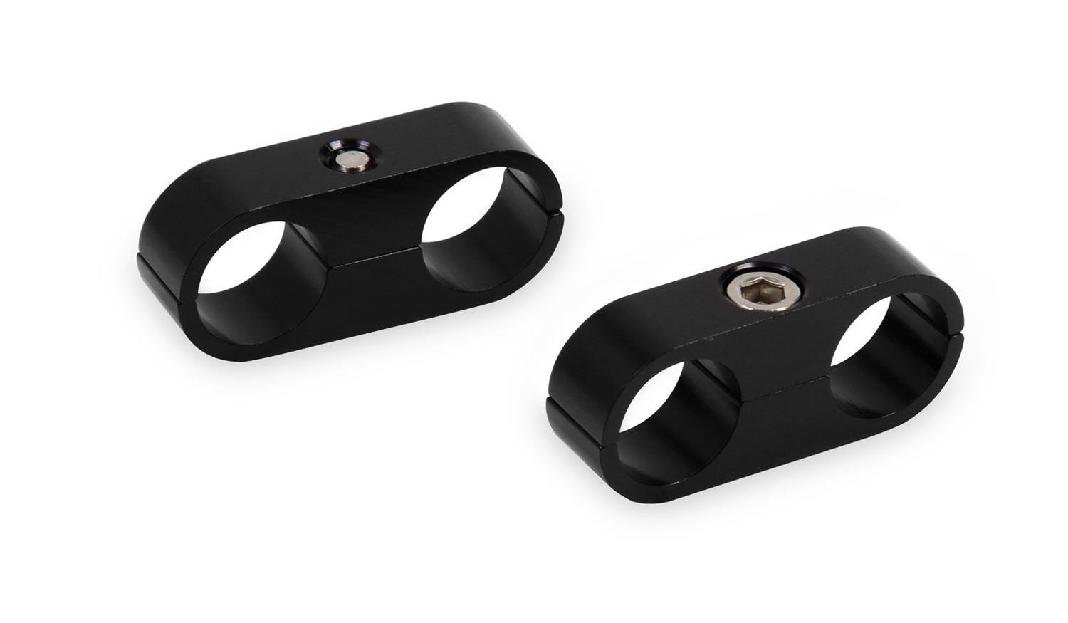 Earl's Performance 167506ERL Hose/Tubing Clamp Aluminum 0.375" ID Black Pair