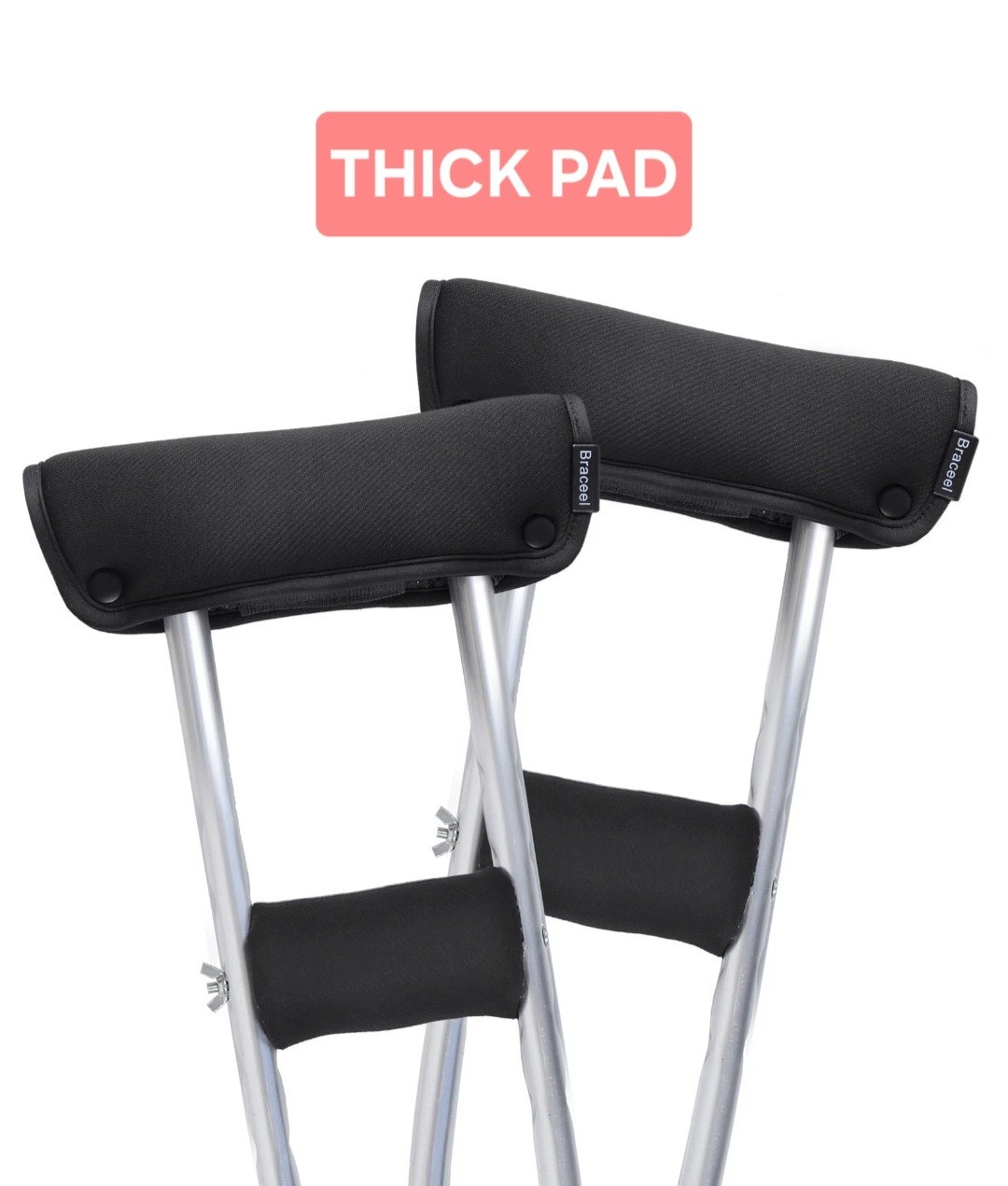 Crutch Pads & Hand Grips Crutches  Thick Padding for Underarm and handles NEW