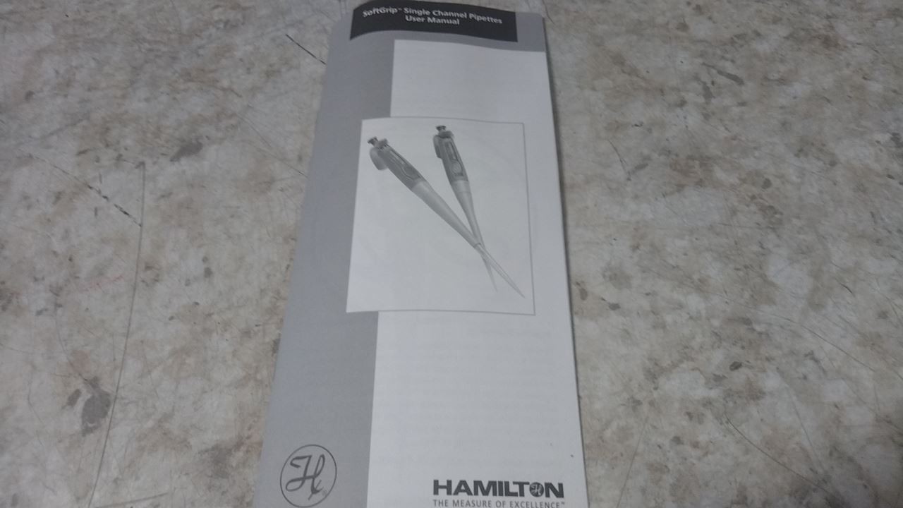 Hamilton 55019-30 2 µL Max Volume Adjustable-Volume Pipettor