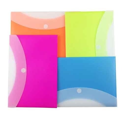 Filexec Poly Envelope Side Load Letter Assorted Hook/Loop Closure School Office