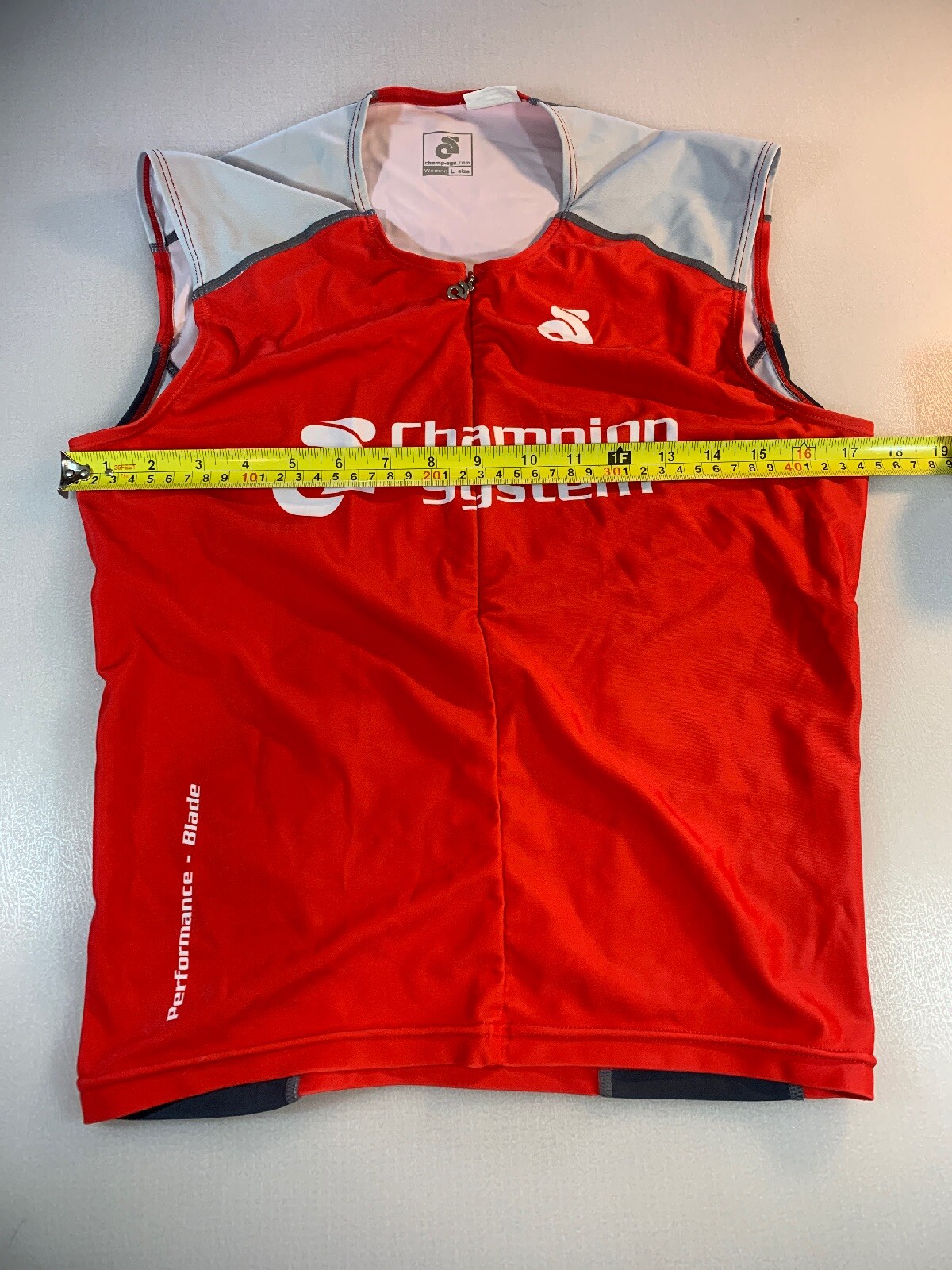 Champion System Womens Performance Blade Tri Triathlon Top Large L (6545-3)