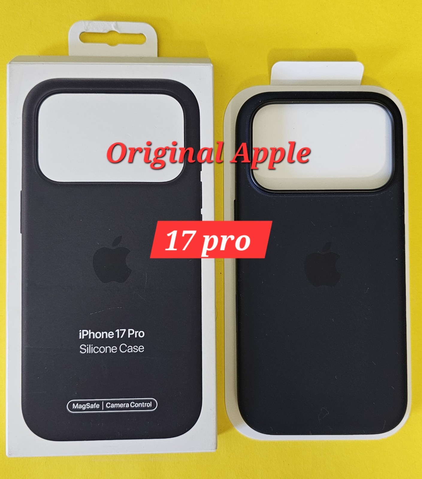 ORIGINAL Apple iPhone 17 Pro Silicone Case with MagSafe – Black MGFK4ZM/A