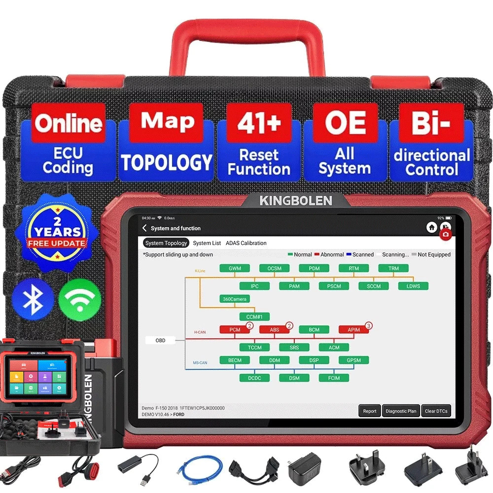 2026 Kingbolen K10 PRO Bluetooth 2 Coding Full System Diagnostic Scanner Tool