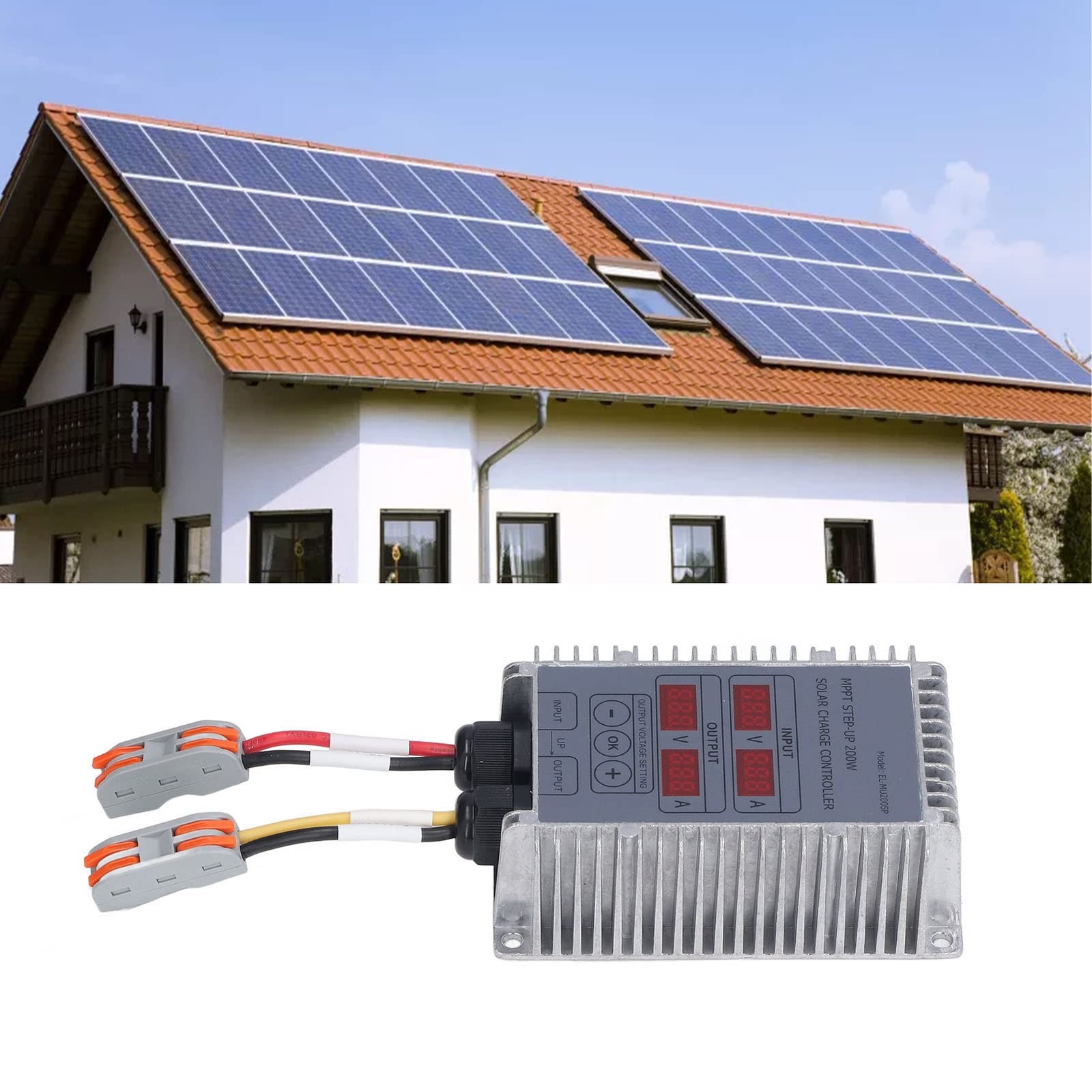 Diydeg Solar Controller Boost Mppt 2485V Voltage Led Display Adjustable Solar