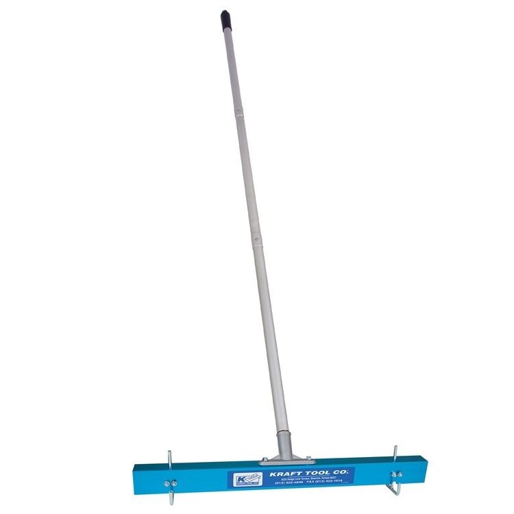 Kraft Tool Gauge Rake for Applying Self Leveling Compounds 24-inch w/Handle