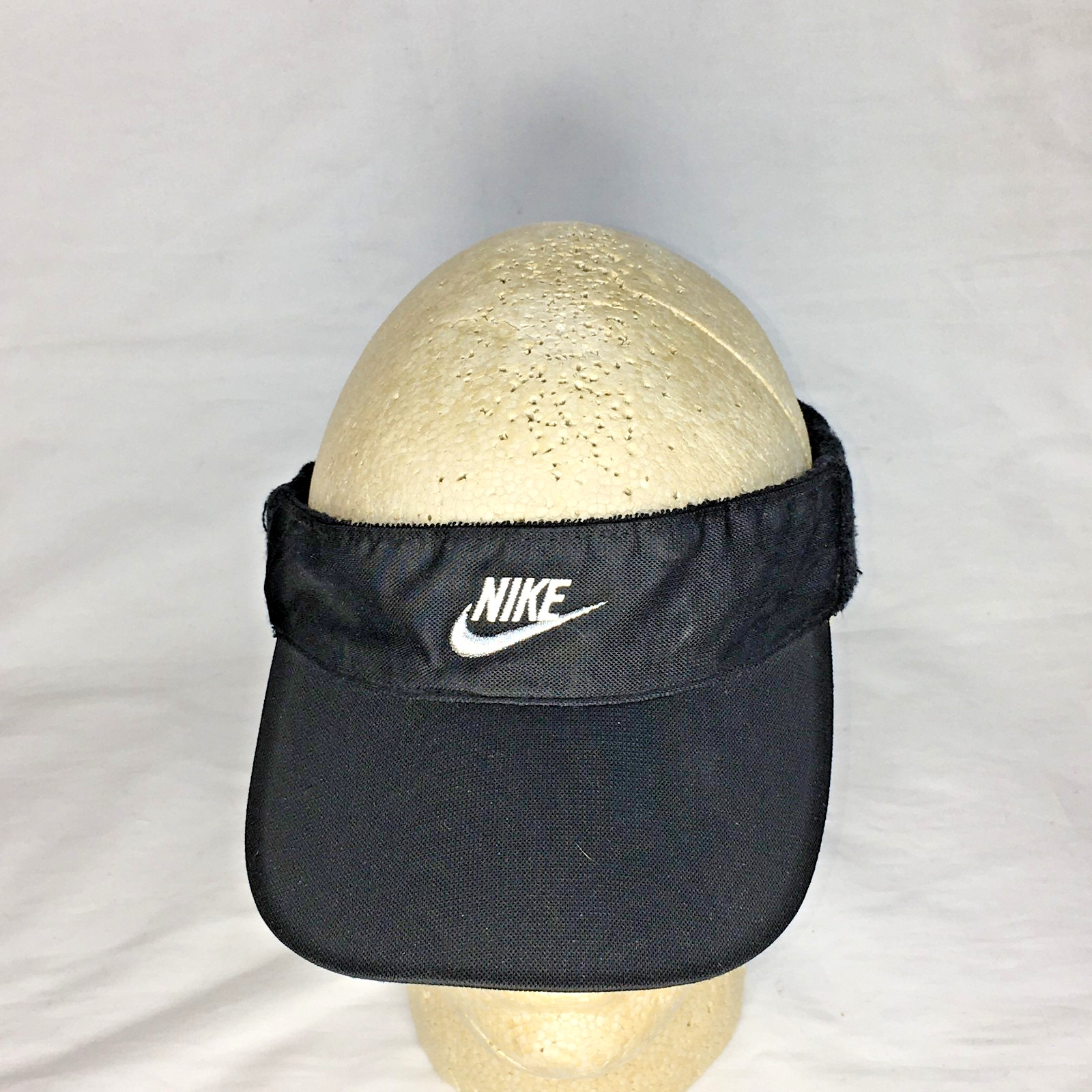 Nike Visor Black White Swoosh Unisex Stretch 284432-010