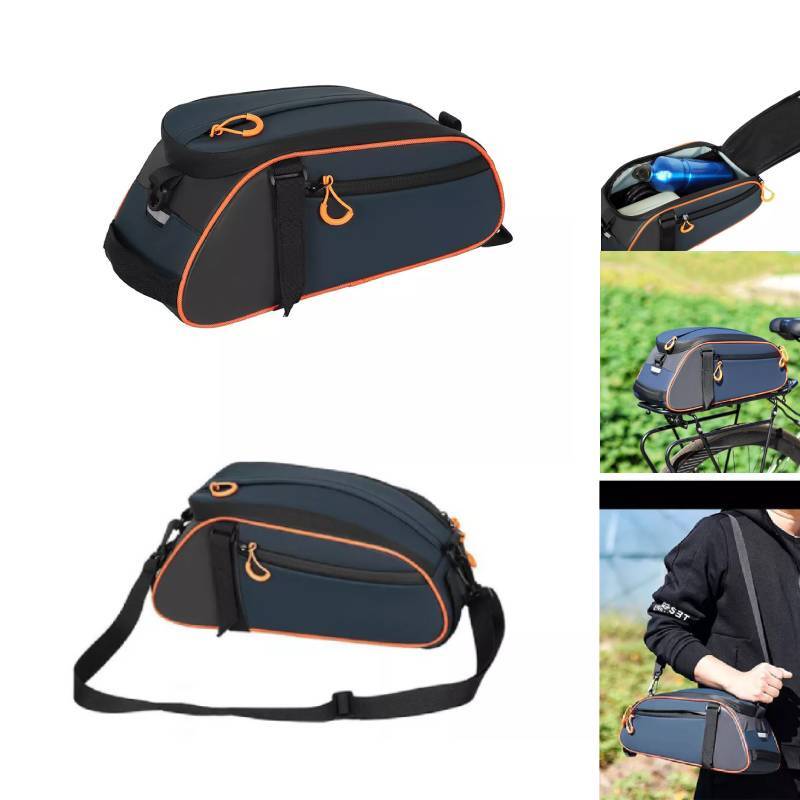Bicycle MTB Bike Tail Bag Rear Rack Seat Bag Pannier Waterproof Cycling Tail Box