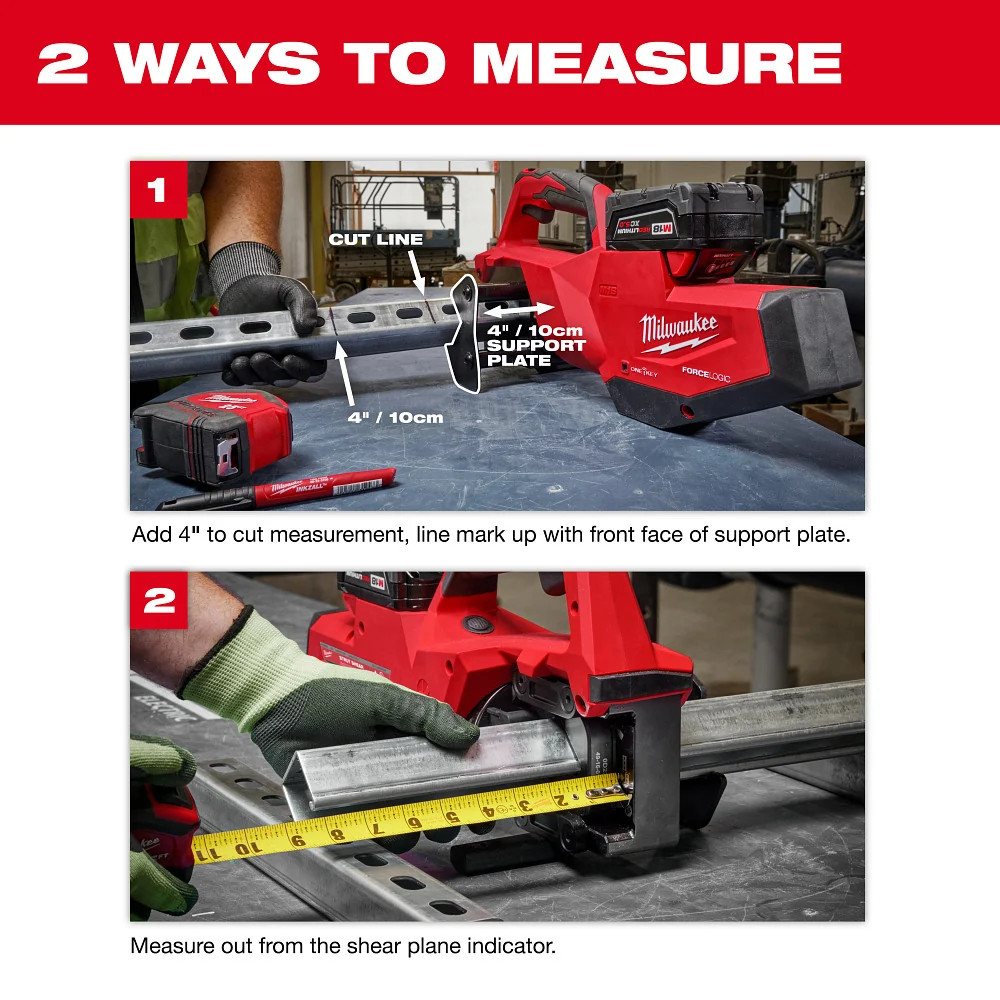 Milwaukee 2933-20 M18 18V FORCE LOGIC Single Channel Strut Shear - Bare Tool
