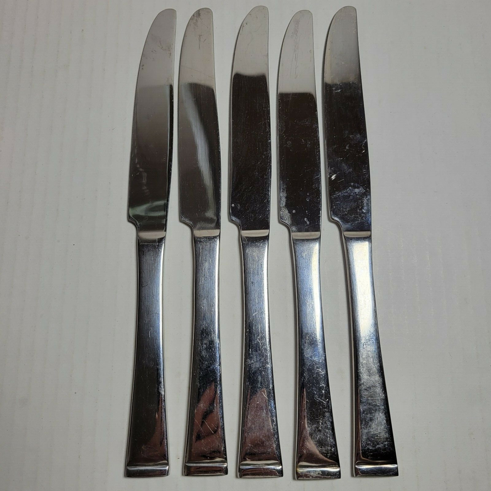 Cuisinart Flatware ROCKWAY STAINLESS Knives Lot of 5 A