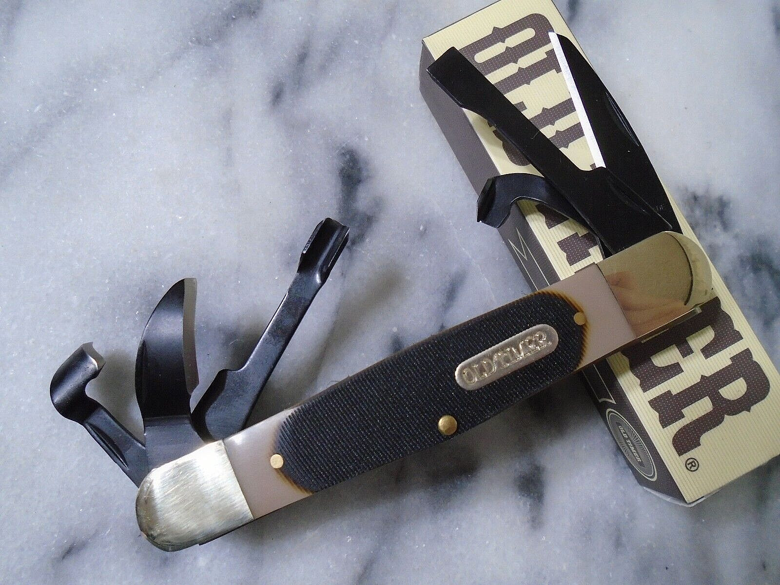 Schrade Old Timer Splinter Classic Whittler Carving Pocket Knife 6 Blades 24OT