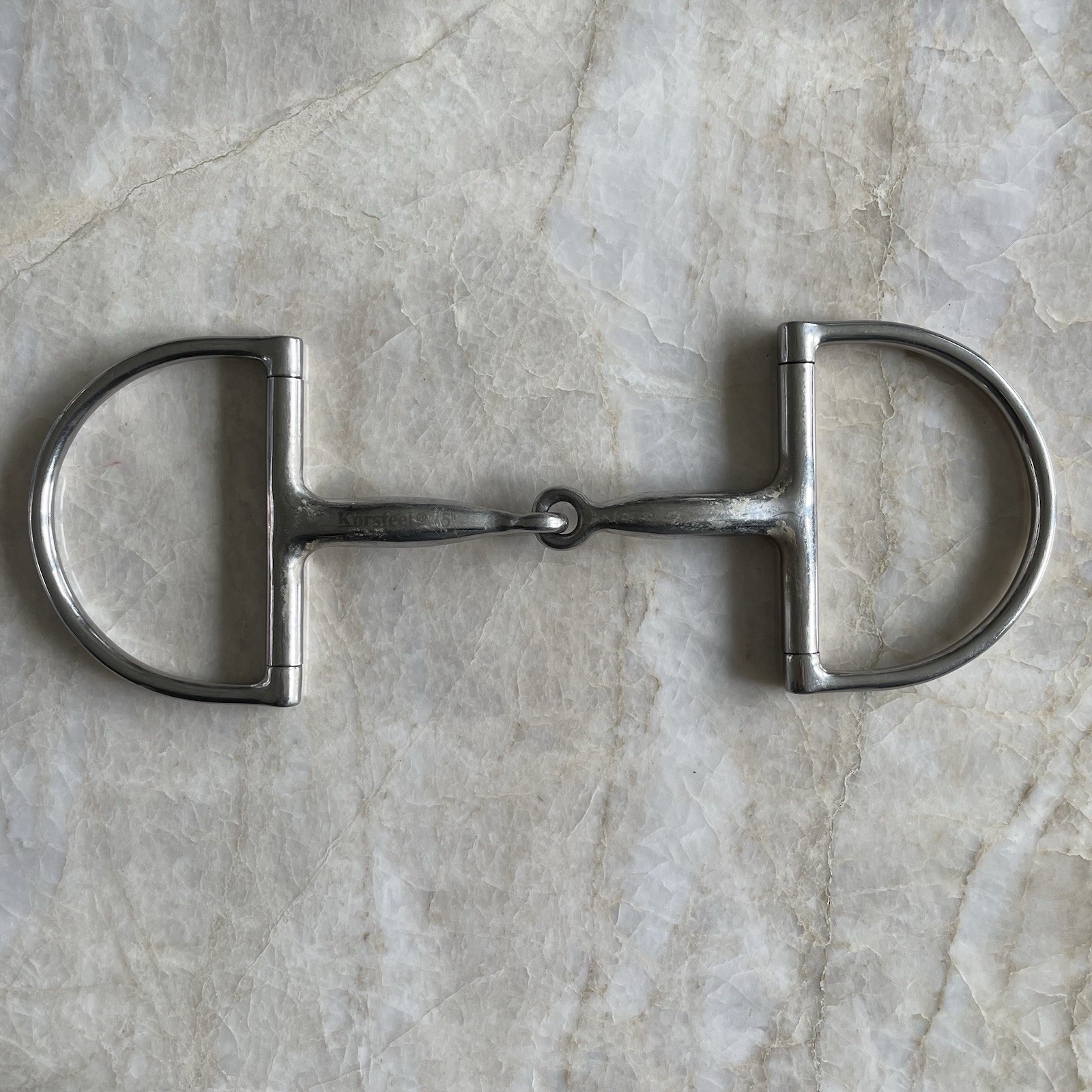 Korsteel 5 Inch Stainless Steel Jointed D-Ring Snaffle Bit