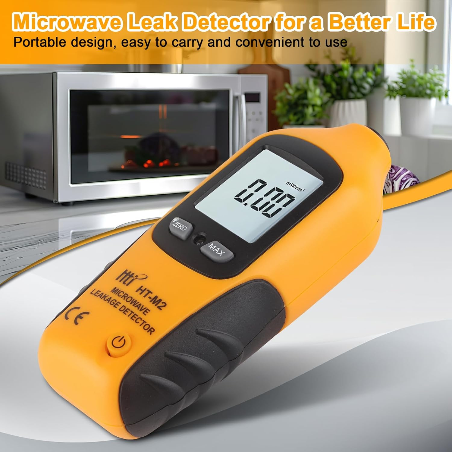 Microwave Tester Digital LCD Display Microwave Leakage Detector EMF Radiation