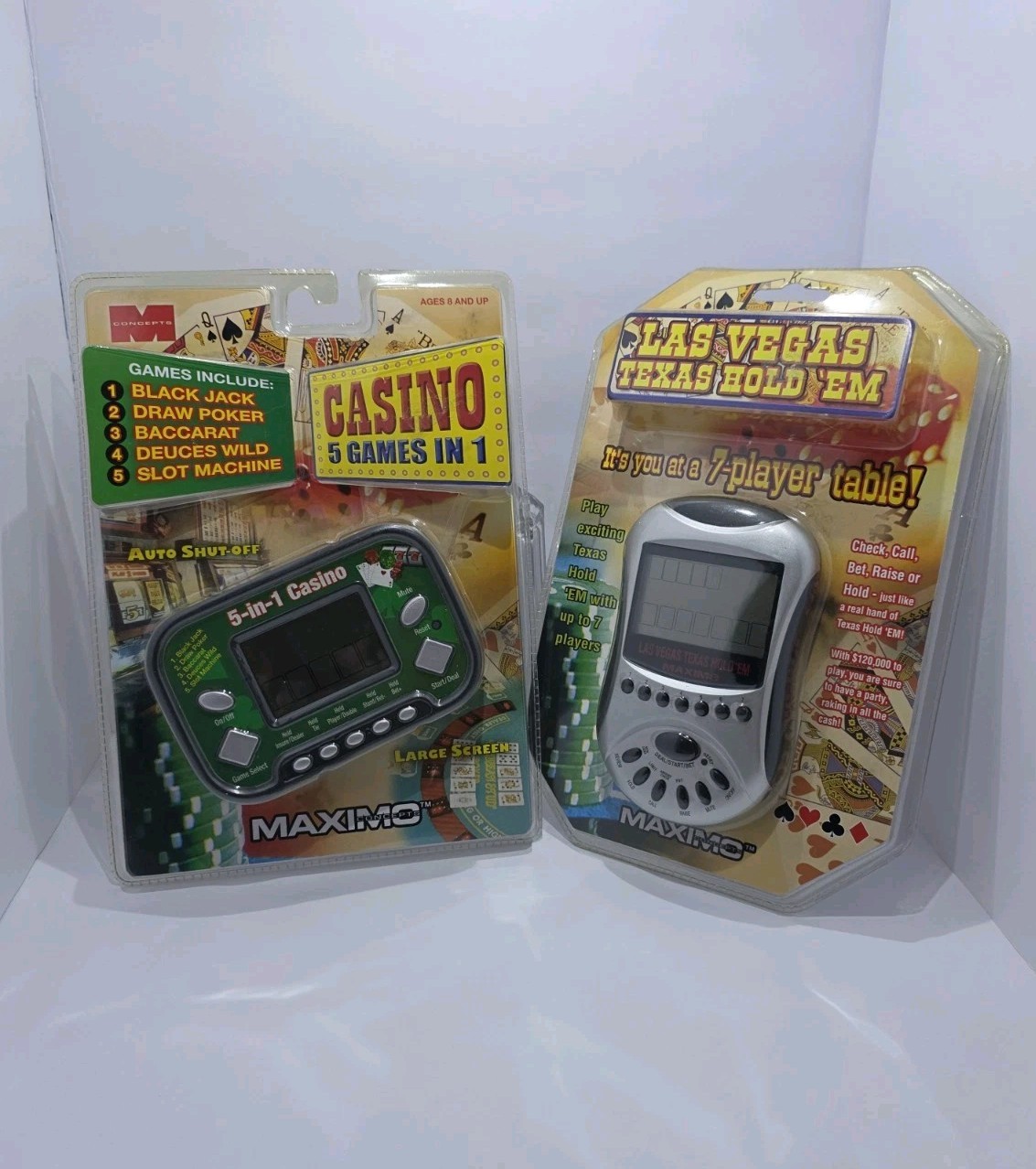 2 Maximo 2005 Electronic Handheld Casino Games