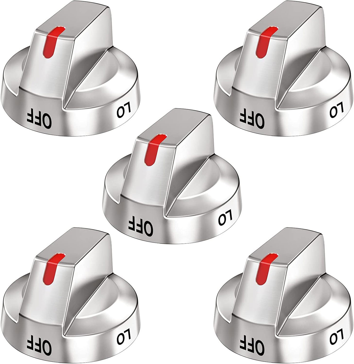 Samsung NX58T7511SS/AA Oven Range Burner Knobs (5 Pack)