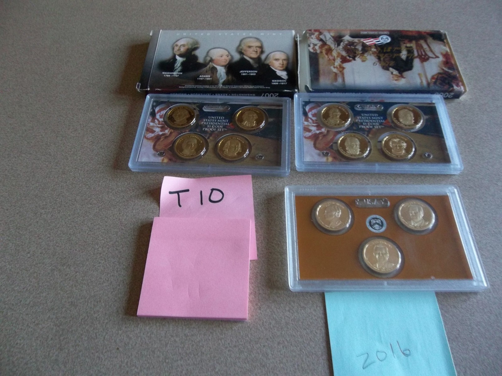 2007, 2009 ,2016  U.S.  Mint Presidential  Proof Sets  FREE SHIP!